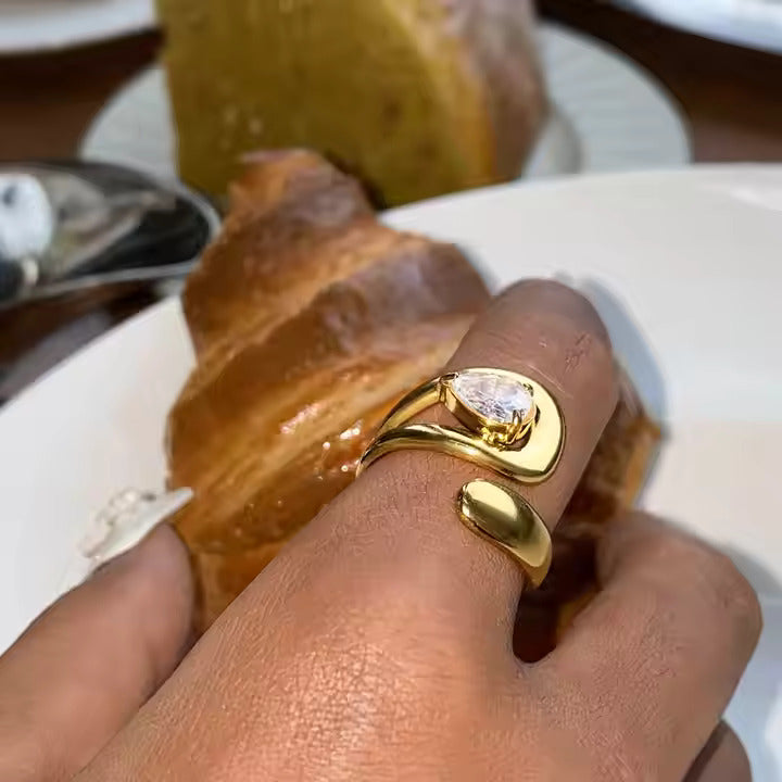 Gemstone Gold plated Ring