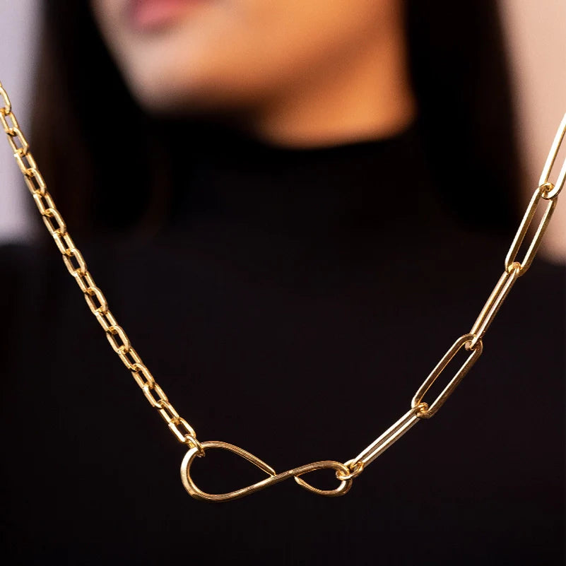 Nyssa Infinity Dual Chain Necklace for Women