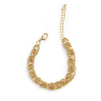 Adjustable gold chain bracelet for women