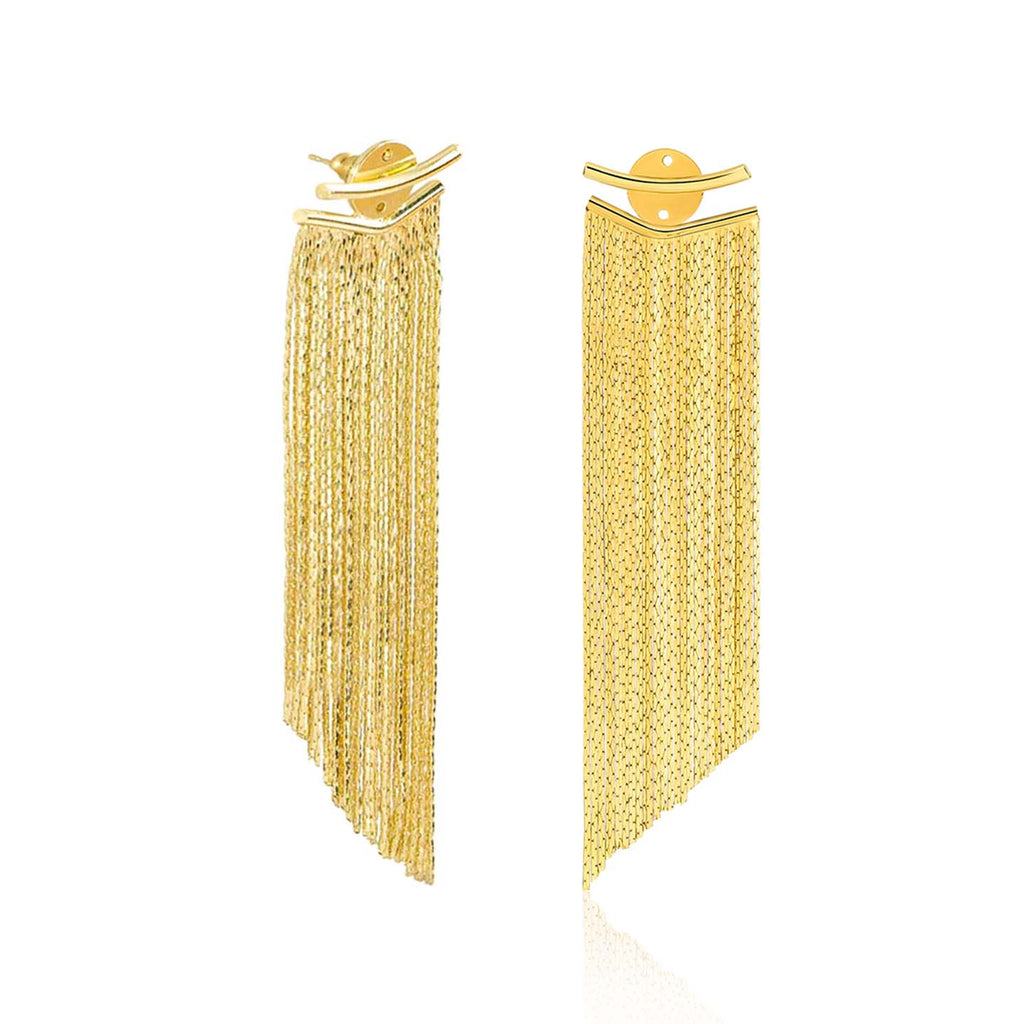 Gold tassel earrings 