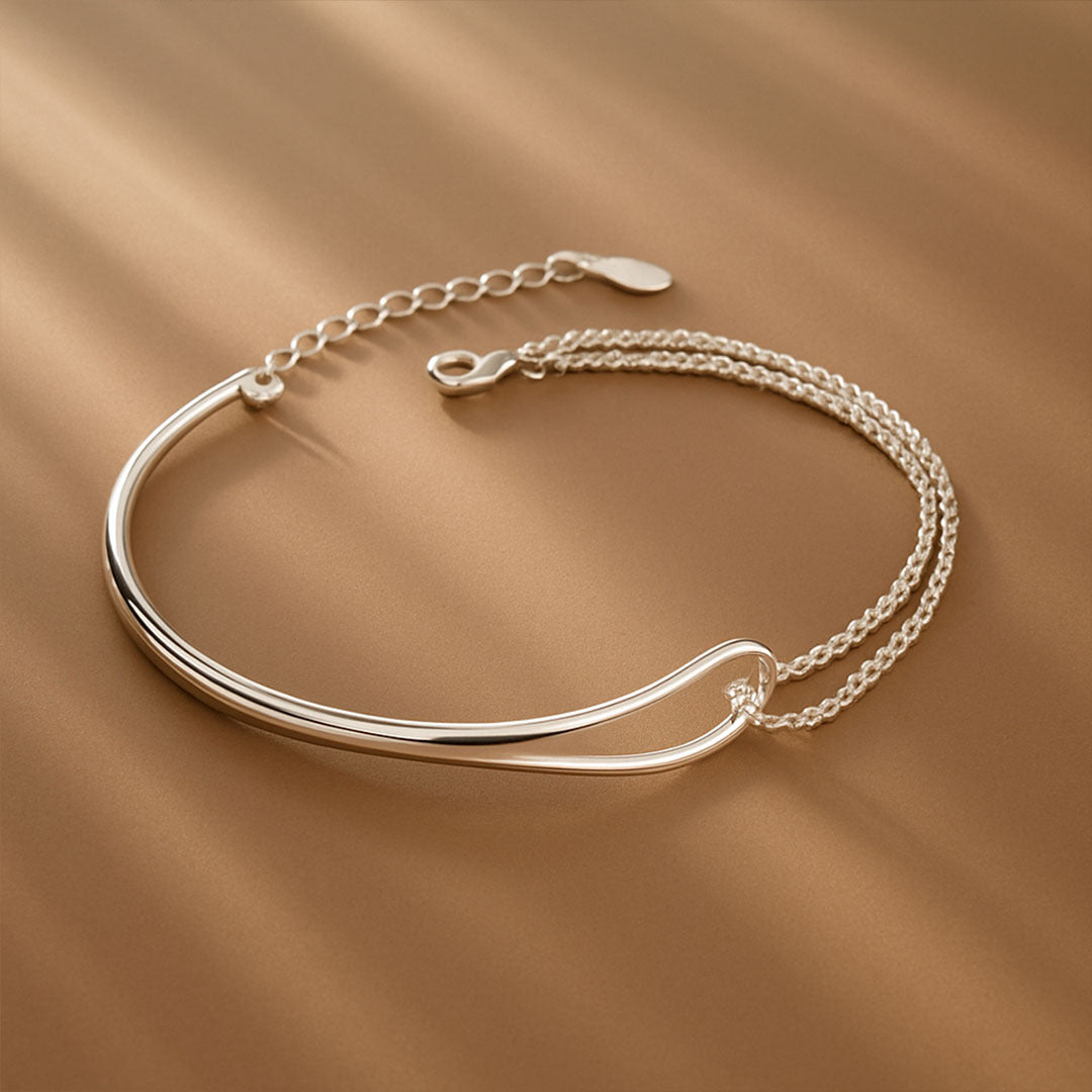 Elina Double Chain Loop Bracelet