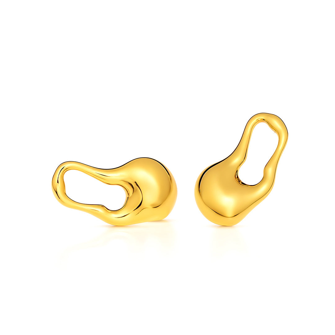 Iris Sculptural Drops Earrings  For Women