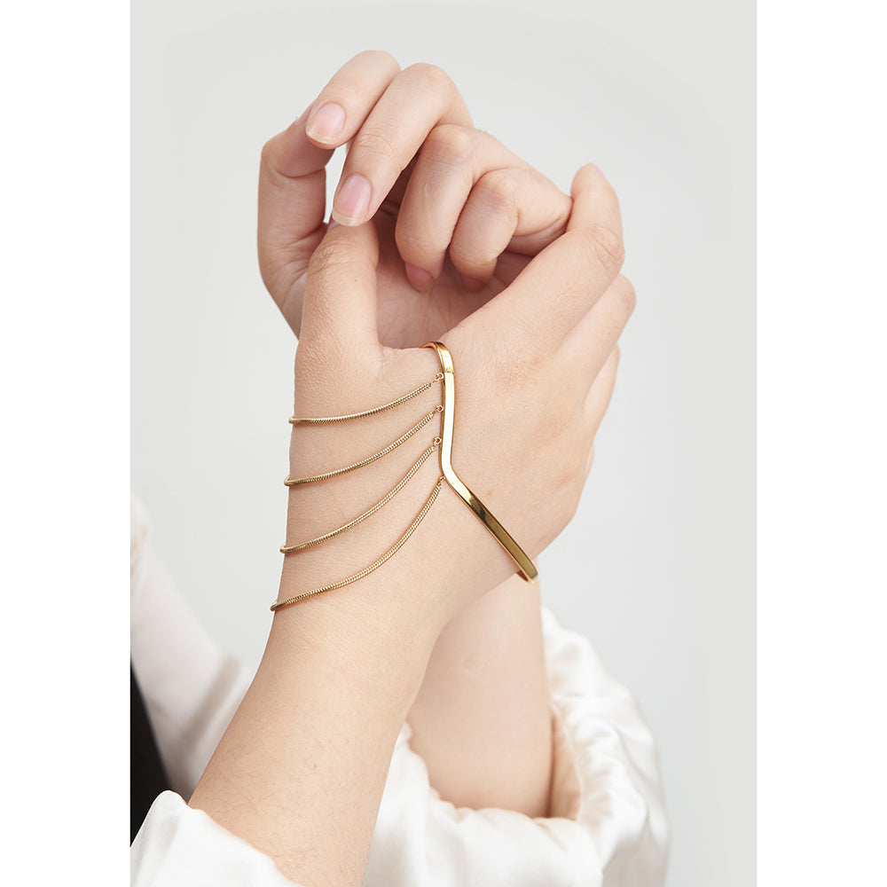   Gold Hand Ornament