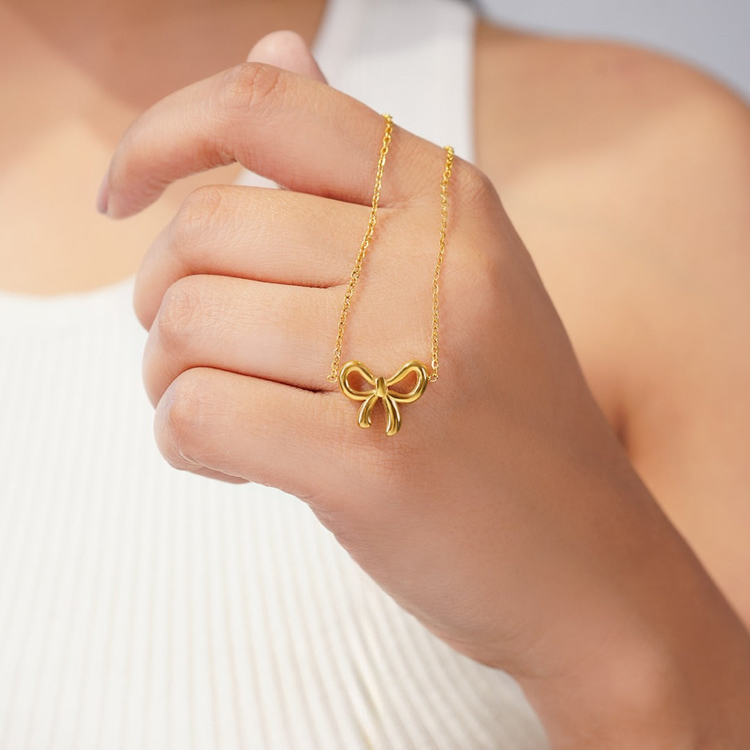 Emily Elegant Bow Necklace for Women