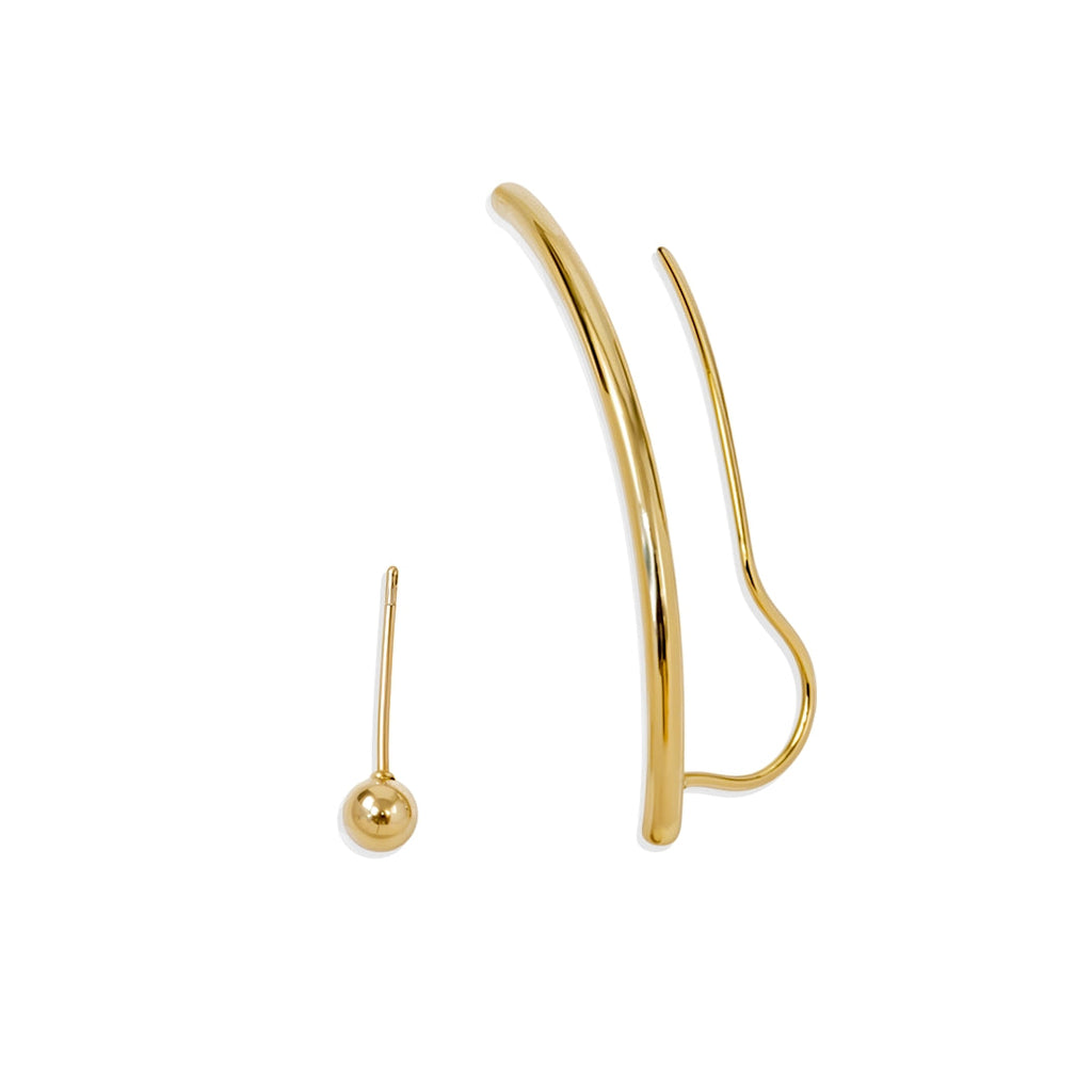 Gold hoop earring 