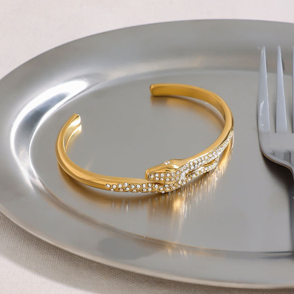 Gold snake bracelet 