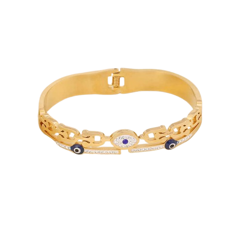 Skye Gold Evil Eye Fashion Bangle