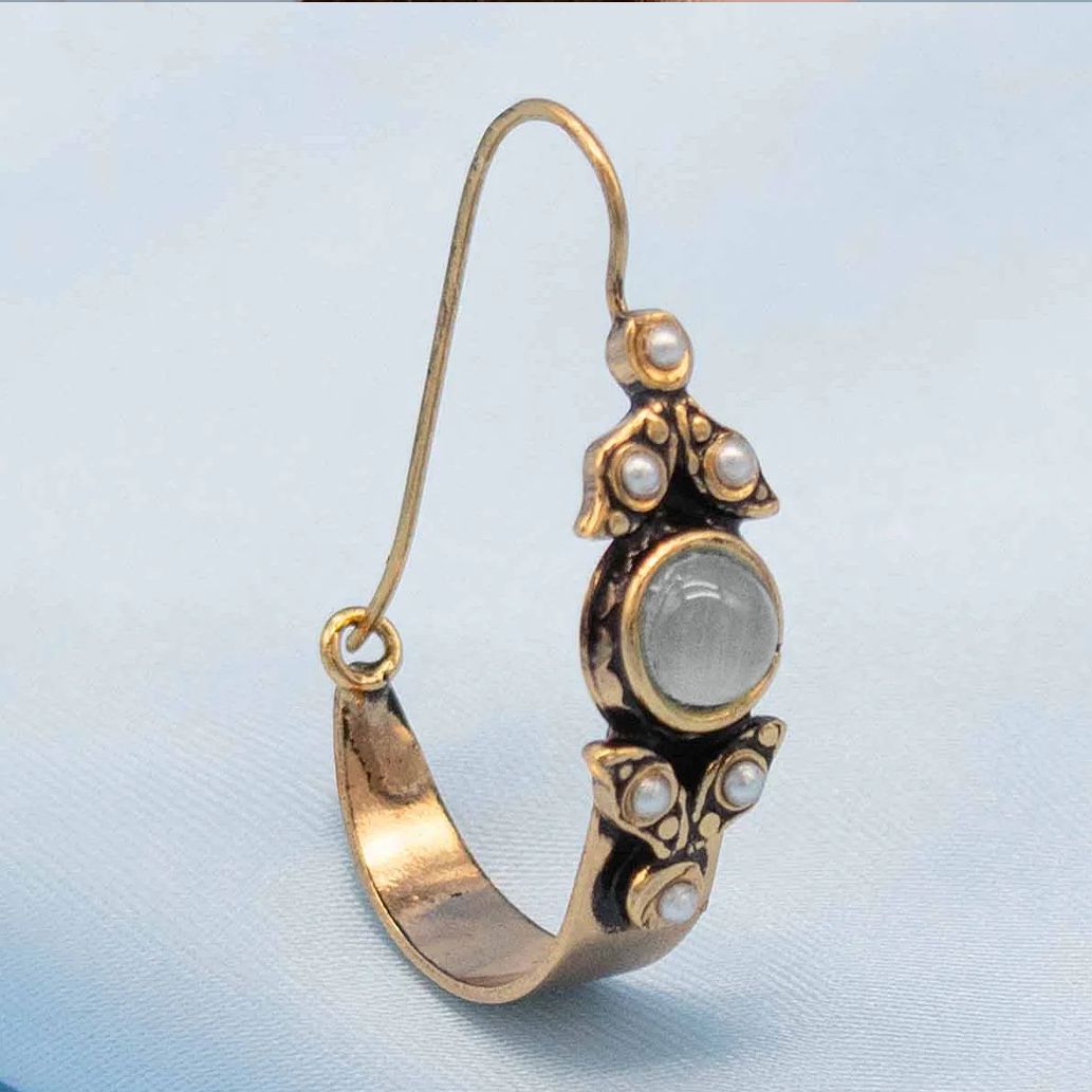 Oxidize  hoop Earrings 
