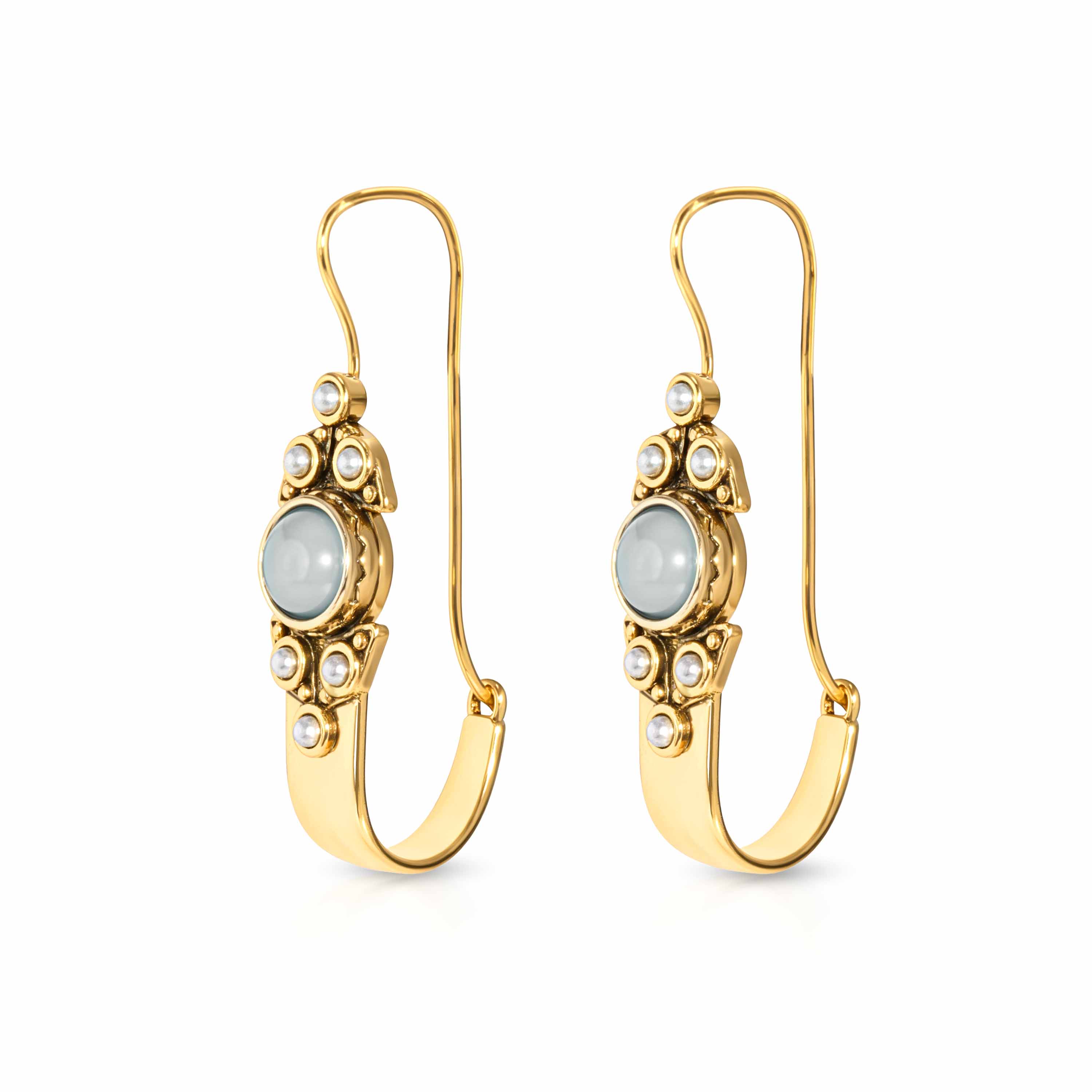 Gold hoop earrings