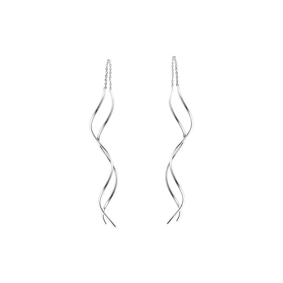Sia Twisted Tassel Earrings