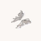 Silver Flow Winged Statement Earrings - Amalfa