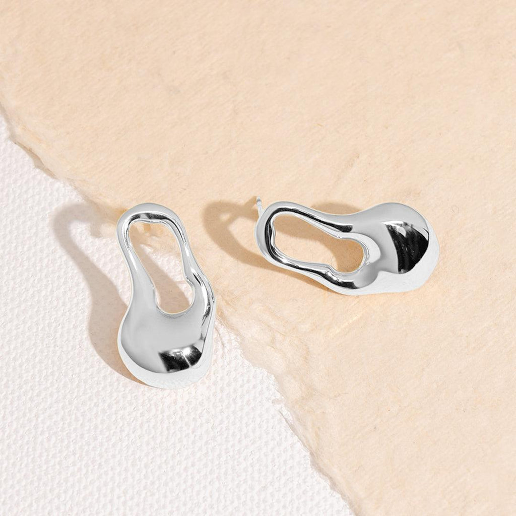 Iris Sculptural Drops Earrings  For Women