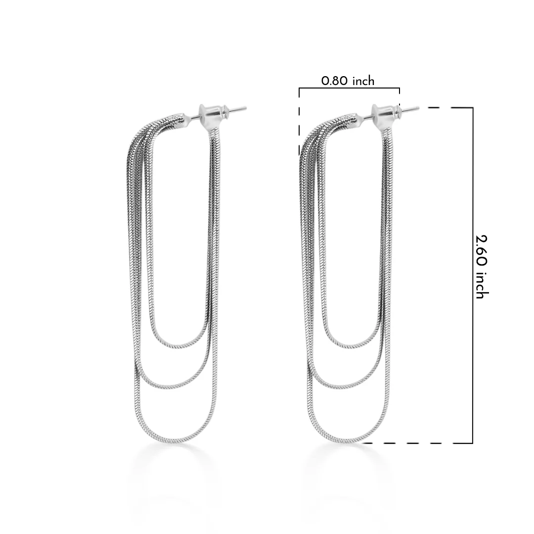 Silver dangle earrings 