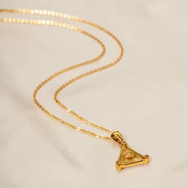  Triangle Pendant Necklace