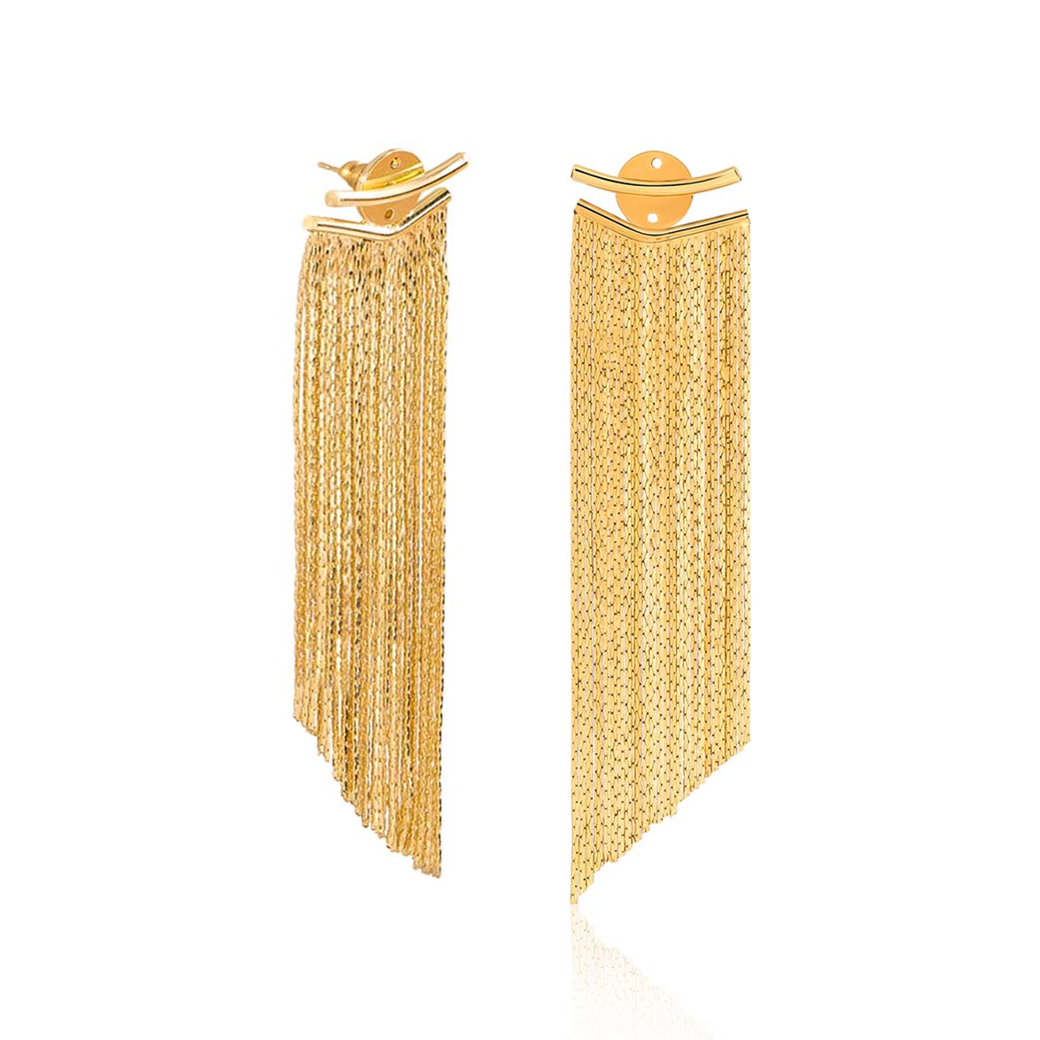 Gold tassel earrings