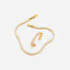 Zirconia Ring and Bracelet Set for Women