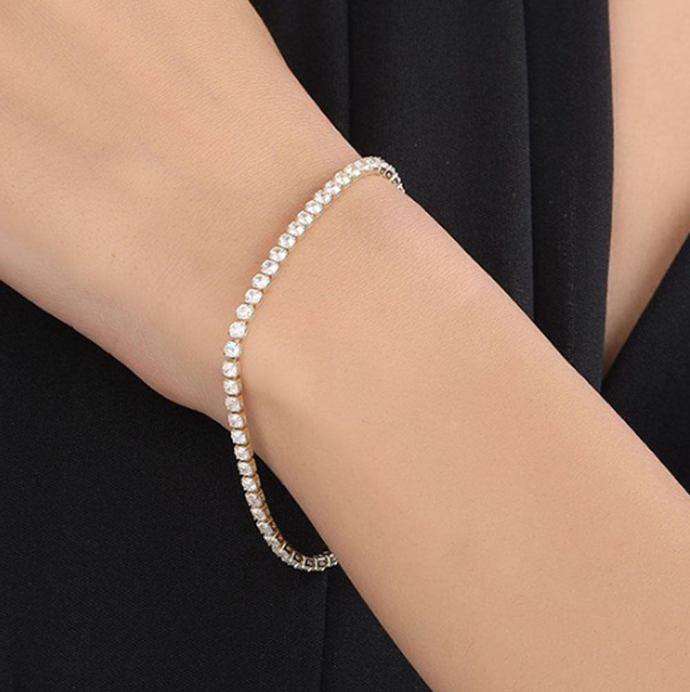 Zirconia Ring and Bracelet Set for Women