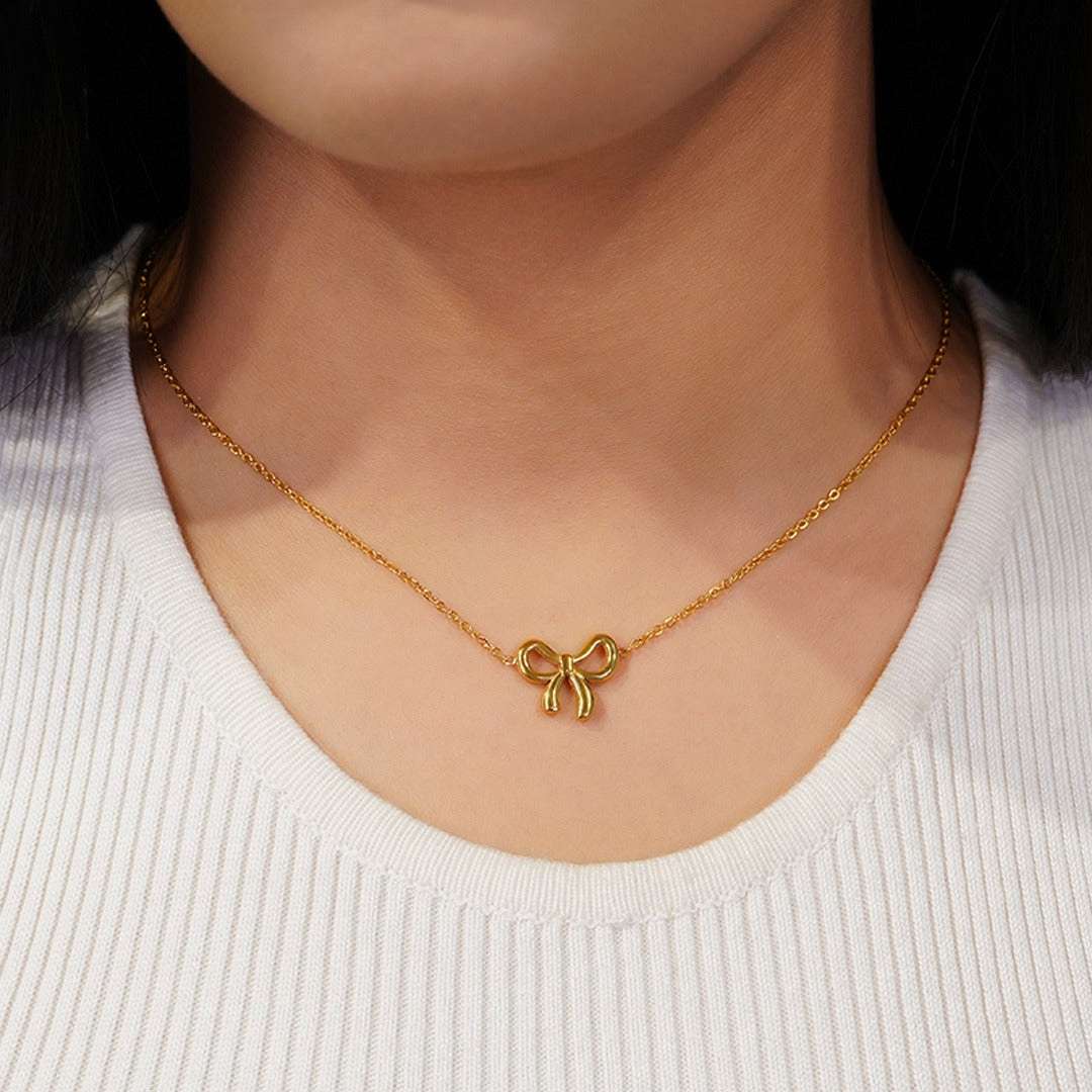 Emily Elegant Bow Necklace for Women