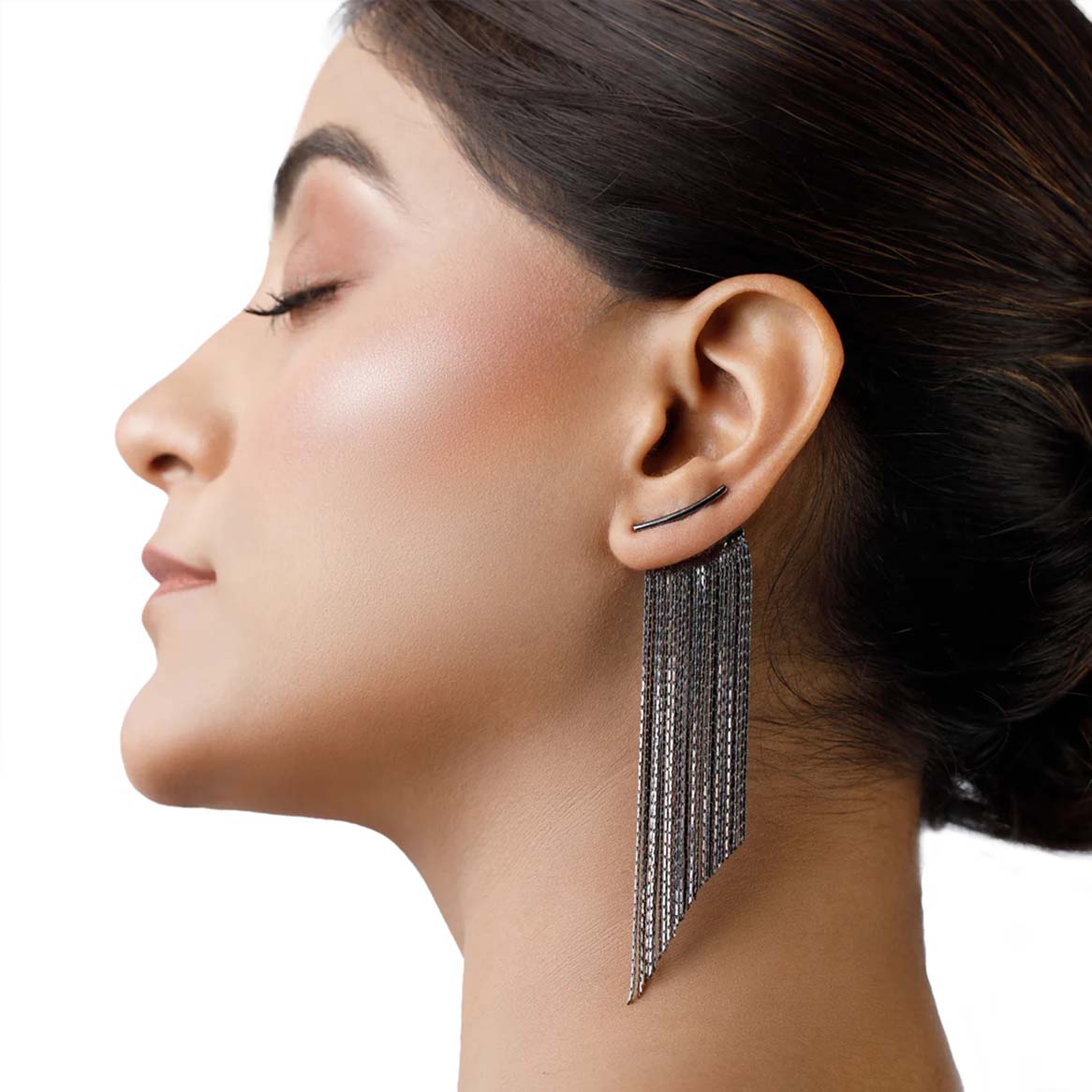 black Dangler  earrings 