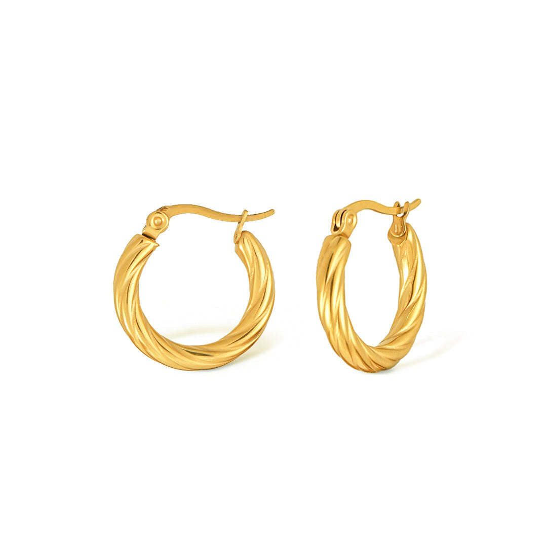 Cleo Twist Hoops Earrings  For Women
