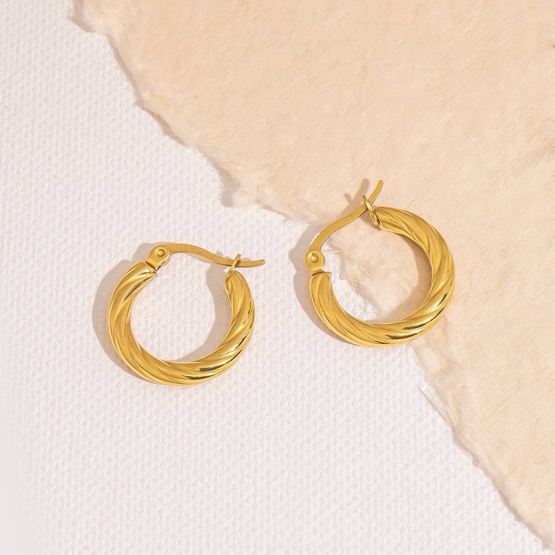 Cleo Twist Hoops Earrings  For Women