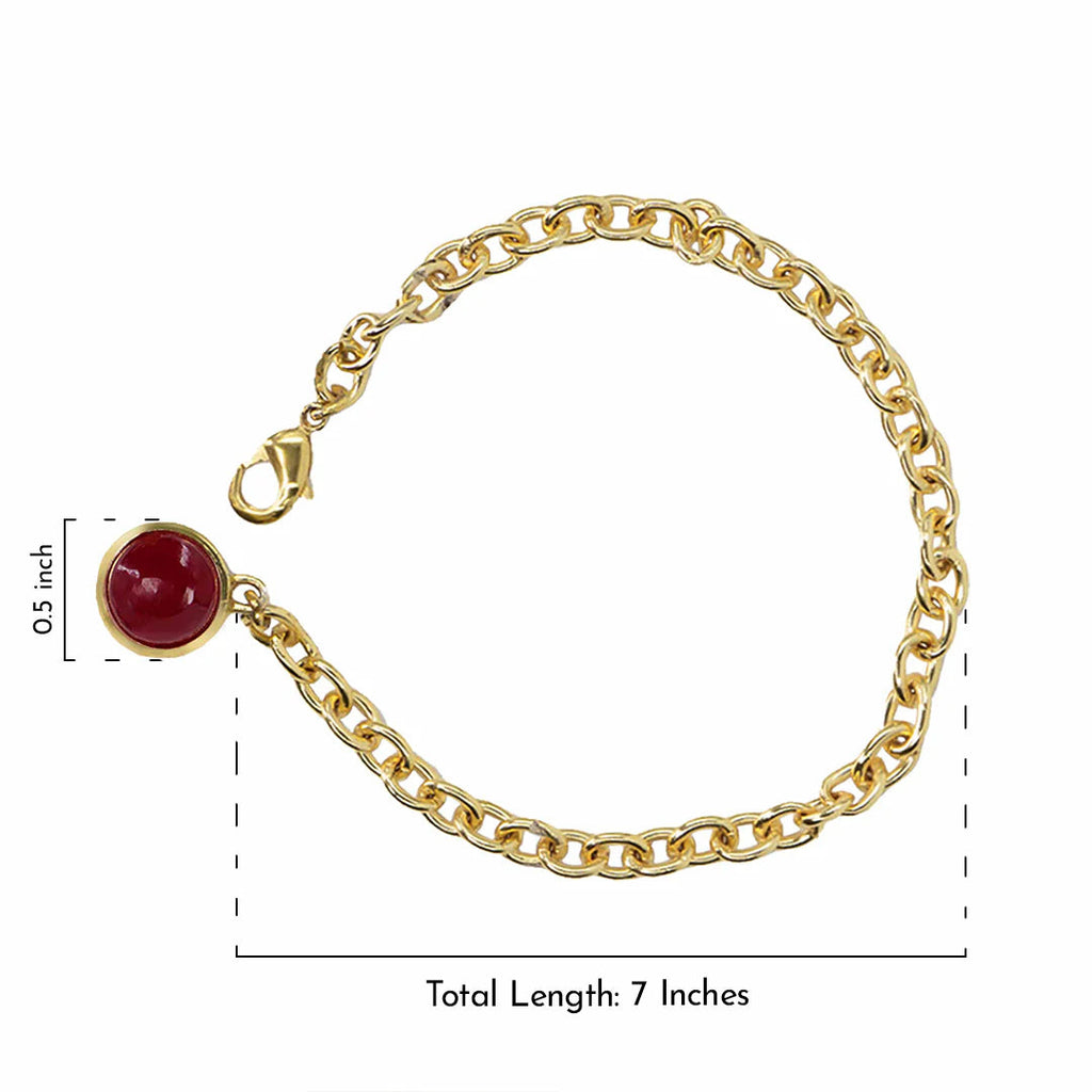 Ebony Dainty Gemstone Hypoallergenic Bracelet