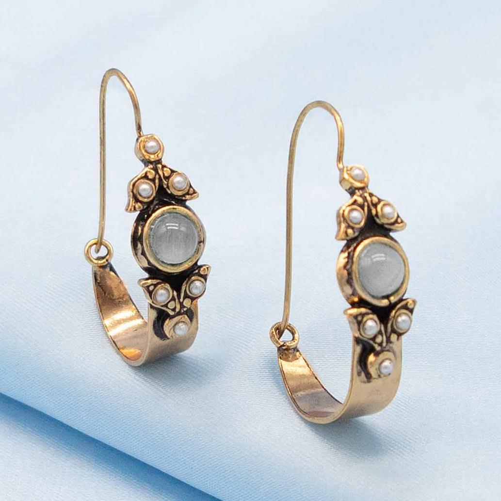 gold hoop earrings