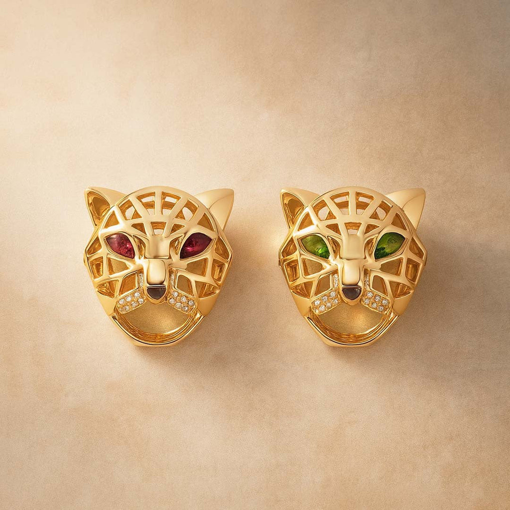 Koi Royal Bold Gold Panther Ring for Women - Amalfa