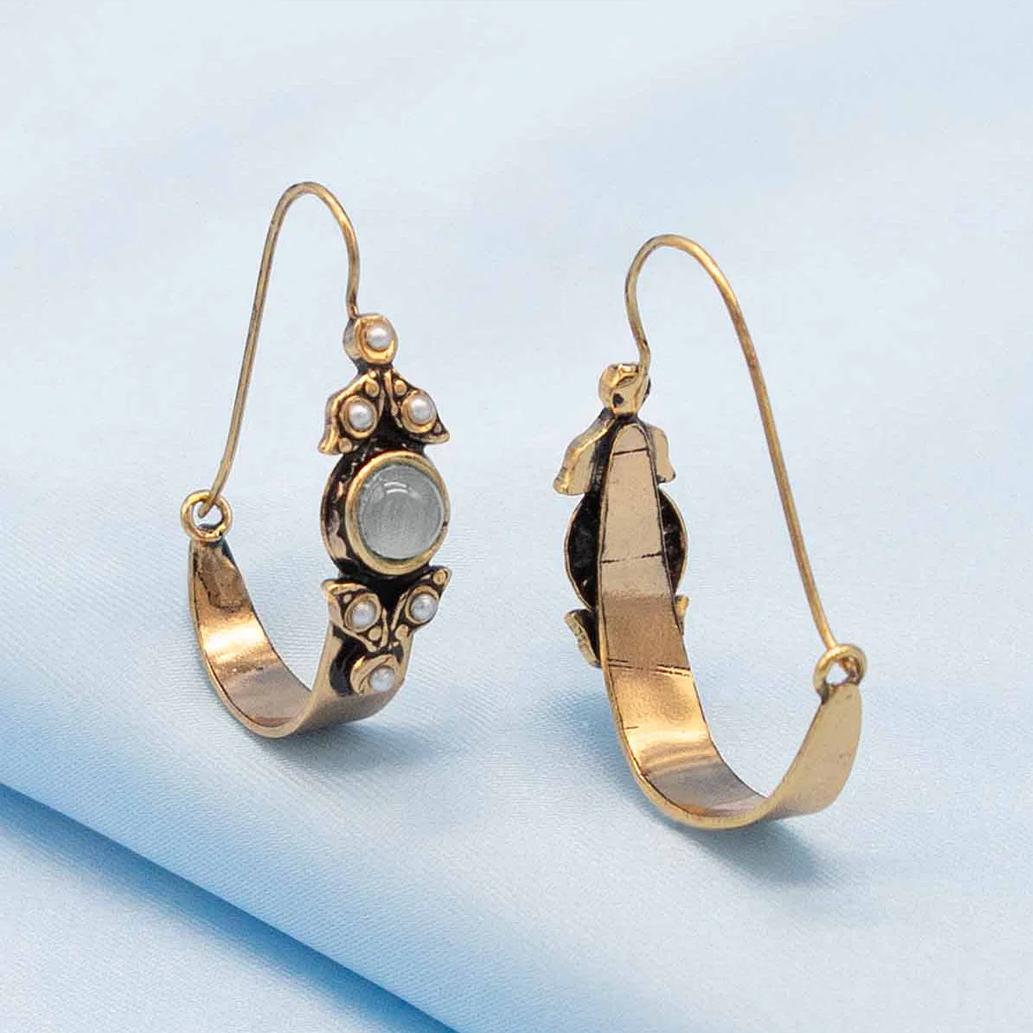 hoop dangle earrings