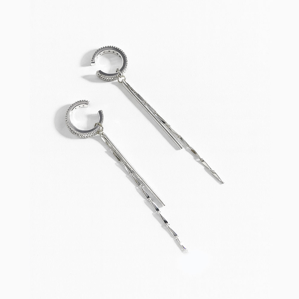 Crystal Drop Bar Earring for Women