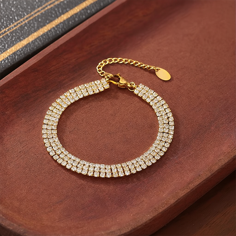 Clara Gold Zircon Tennis Bracelet for Women