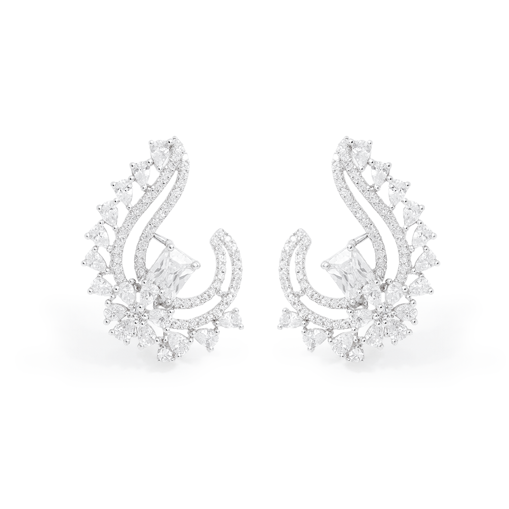 Isolde Radiant Diamond Stud Earrings For Women