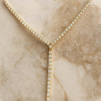Ina Stone Lariat Necklace - Amalfa