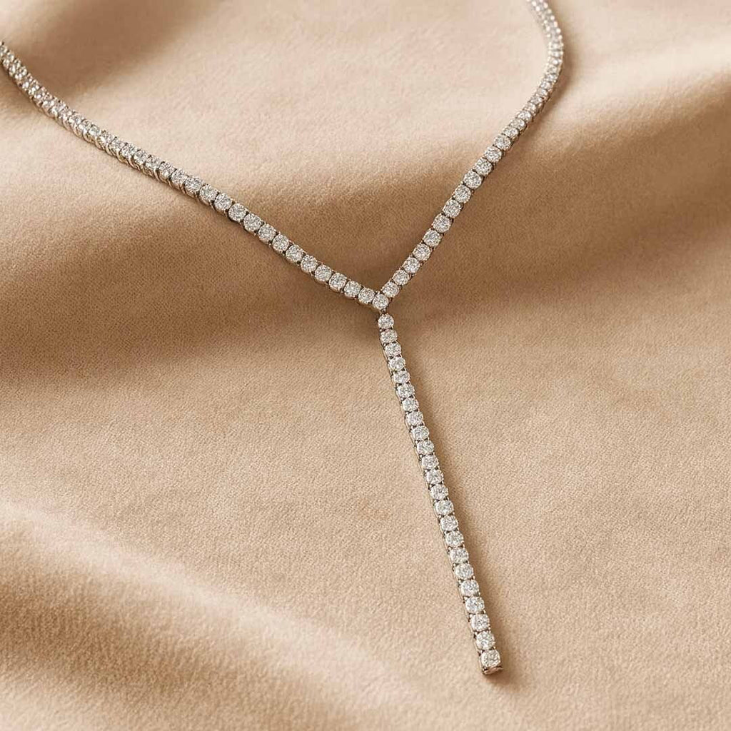 Ina Stone Lariat Necklace - Amalfa