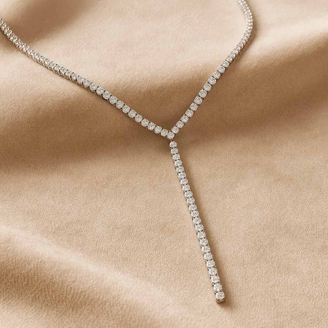 Ina Stone Lariat Necklace - Amalfa