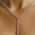 Ina Stone Lariat Necklace - Amalfa