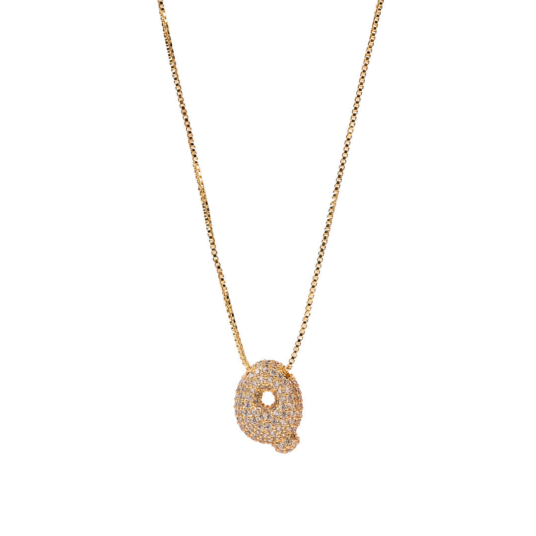 Letter Q gold color , gold jewellery 
