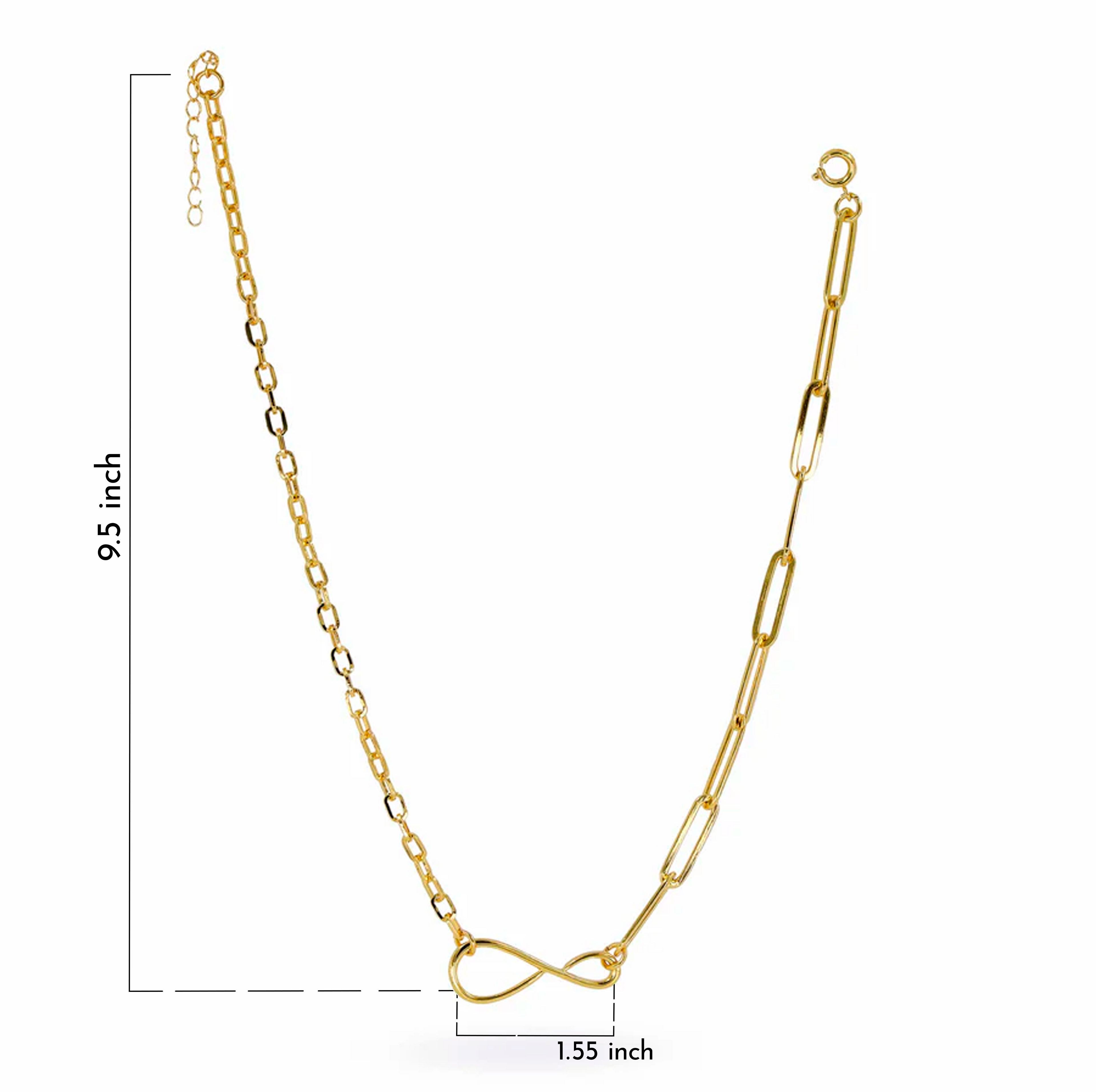 Nyssa Infinity Dual Chain Necklace for Women