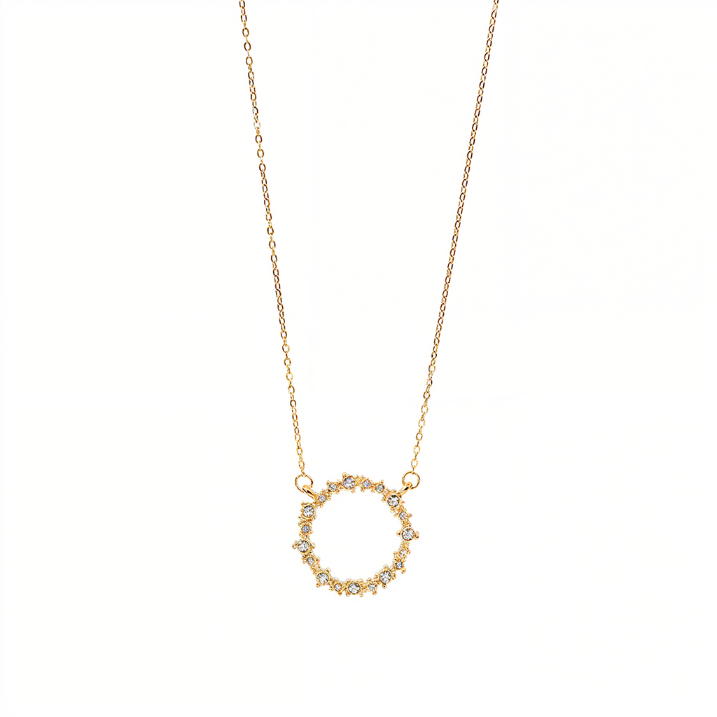 Lily Elegant Circle Necklace for Women