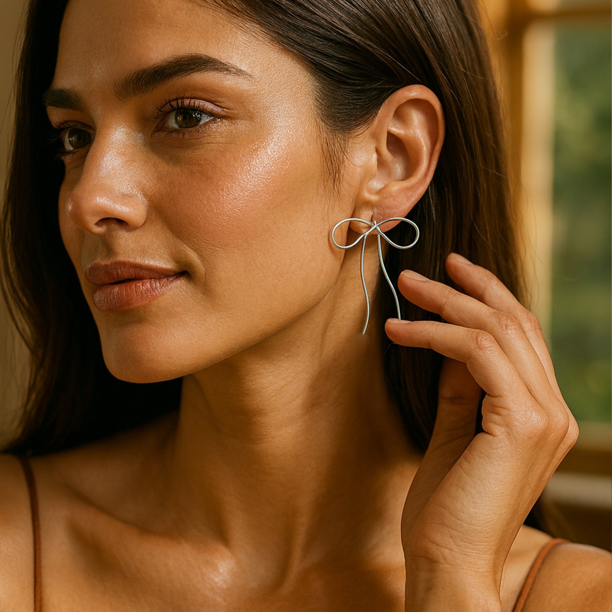  silver earring